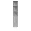 vidaXL Badschrank Grau Sonoma 33x33x185,5 cm Holzwerkstoff Produktbild-Vorschau 5