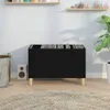 Plattenschrank Schwarz 74,5x38x48 cm Holzwerkstoff Produktbild-Vorschau 3