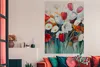 MuchoWow® Poster Malerei - Ölgemälde - Blumen 120x180 cm - Produktbild-Vorschau 3