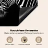KitchenYeah© Herdabdeckplatte Zebra - Wilde Tiere - Schwarz Produktbild-Vorschau 5