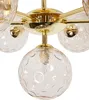 BELIANI Deckenleuchte Beige u. Gold aus Glas Rund 7 Kugel Produktbild-Vorschau 10