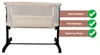 MamaLoes Noé Beige Co-Sleeper Beistellbett Produktbild-Vorschau 2