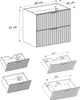 Rodan | Waschbeckunterschrank - 60cm | Braun matt - Eiche | Produktbild-Vorschau 7