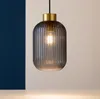 Vintage-Decò Pendelleuchte Mint-1 Metall geräuchert 1 Licht Produktbild-Vorschau 4