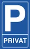 Cartello Exacompta Parcheggio privato 15x25 cm PVC Anteprima dell’immagine prodotto 2