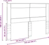 vidaXL Čelo postele s čelem dub Sonoma 140 cm materiál na Náhled obrázku produktu 7