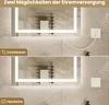 Badezimmerspiegel Touch 90 x 60cm LED 3 Lichtfarben dimmbar Produktbild-Vorschau 8