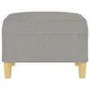 vidaXL Tabouret de pied gris clair 70x55x41 cm Tissu Voir les images du produit 4