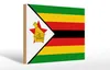 Holzschild Flagge Simbabwes 30x20cm Flag of Zimbabwe Produktbild-Vorschau 1