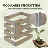 Hochbeet aus Holz 120x80x80 cm Palettenrahmen 4-teilig Produktbild-Vorschau 4