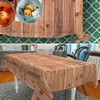 Tischdecke Holz aus Textil mit Exclusiven Motiven Produktbild-Vorschau 2