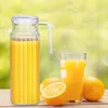 Dzbanek na sok Relaxdays 1 l, gastronomiczny, z uchwytem, Podgląd zdjęcia produktu 2