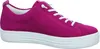 A side view of a pink sneaker with white laces and a white sole, set against a white background. Produktbild-Vorschau