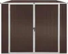 vidaXL Záhradný prístrešok Brown 195x198x159 cm Pozinkovaná Náhľad obrázku produktu 1