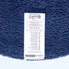 HOMESCAPES Tapis rond bleu foncé 80 cm 100 % coton Voir les images du produit 3