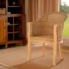 KRINES HOME Rattan-Sessel mit Holzbeinen, Sessel aus echtem Produktbild-Vorschau 2