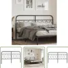 The Living Store Kopfteil Metall Schwarz 160 cm Produktbild-Vorschau 1