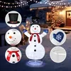 LEADZM 180 cm Schneemann Weihnachtsfigur mit 200 LED , Produktbild-Vorschau 6