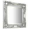 vidaXL Specchio da parete in stile barocco 40x40 cm argento Anteprima dell’immagine prodotto 1