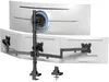 Monitor Halterung für 4 Monitore mit 49 Zoll Ultrawide oben Produktbild-Vorschau 1