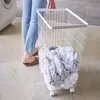 Kovový koš na prádlo na kolečkách, výška 56,5 cm Náhled obrázku produktu 11