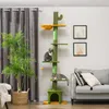 PawHut Kraboom met pluche bekleding, kattenboom, 230-275 Productafbeelding-voorbeeld 2