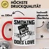 Smoking Kills So Does Love Tasse Geschenk (Rot) Produktbild-Vorschau 3