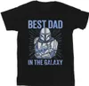Star Wars - Tričko "Mandalorian Best Dad Galaxy" pre mužov Náhľad obrázku produktu 1