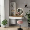Schminktisch Vicco Melora Weiß/Eiche 100 cm, Model 57981 Produktbild-Vorschau 6