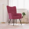 Relaxační křeslo vínové samet Náhled obrázku produktu 2