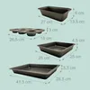 Set di stampi da forno Relaxdays, 4 pezzi, stampo per Anteprima dell’immagine prodotto 4