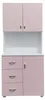 Schrank Rosa Weiß, 180 cm hoch, 80 cm breit, 40 cm tief, Produktbild-Vorschau 2