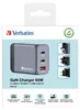 VERBATIM 32201 GaN-lader, 65W, 1x USB-A, 2x USB-C, grijs Productafbeelding-voorbeeld 6