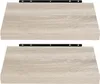 EUGAD 2er Set Wandregal Hängeregal Holz Board, Sonoma Produktbild-Vorschau 1