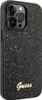 A black glitter phone case with a gold Guess logo. Podgląd zdjęcia produktu