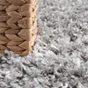 TT Home Shaggy-Teppich Grau Wohnzimmer Hochflor Weich Produktbild-Vorschau 3