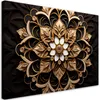 Leinwandbild Goldene 3D-Blume 120x80 Feeby Beige bild für Produktbild-Vorschau 1