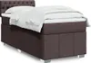 Schlichtes Boxspringbett mit Matratze - Dunkelbraun 100x200 Produktbild-Vorschau 1