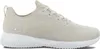 A side view of a beige Skechers sneaker on a white background. Voir les images du produit