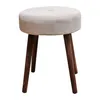 Hocker Fußhocker Polsterhocker Cord Holzbeine Sitzhocker Produktbild-Vorschau 1