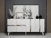 Skye Decor, Vania - White, Silver, Konsole, Weiß, 100 % Produktbild-Vorschau 1