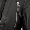 Bruno Banani - Damen Lederjacke Lammnappa Kapuze schwarz : Produktbild-Vorschau 5