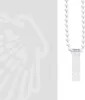 A close-up of a white beaded pull cord for a roller blind, with a white plastic clip attached to the bottom. Náhľad obrázku produktu