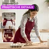 EllaTex Schürze Kochschürze Latzschürze 100% Baumwolle Produktbild-Vorschau 4