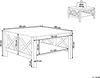 BELIANI Couchtisch Weiß MDF - Platte 80 x 80 cm Doppelte X Produktbild-Vorschau 7