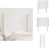 vidaXL Kopfteil mit Ohren Weiß 103x23x118/128 cm Kunstleder Produktbild-Vorschau 1