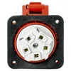 Presa CEE da incasso diritta 400V 16A 5P 75x75 mm Anteprima dell’immagine prodotto 3