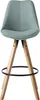 home24 Barstuhl - 2er-Set - Webstoff / Massivholz Gummibaum Produktbild-Vorschau 3