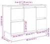 vidaXL Umyvadlová skříňka Sonoma Oak 80x33x60 cm Dřevěný Náhled obrázku produktu 8