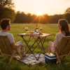 Camping Klapptisch schwarz mit Tragetasche - 56x40 cm - Produktbild-Vorschau 7